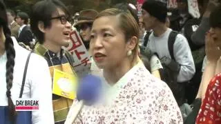 Japanese protest against anti-foreign and racist rallies   "혐한시위 규제하라"