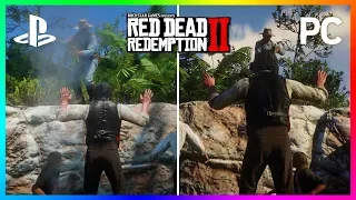 Red Dead Redemption 2 Console VS PC Graphics Comparison - PS4 Pro VS Xbox One X VS PC 4k 60 FPS!