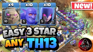 Th13 Golem Bowler Witch Attack With 10 Zap Spell | Best Th13 Attack Strategy in Clash of Clans