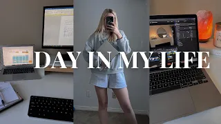DAY IN MY LIFE | balancing a 9-5 and side hustle (productivity & organization tips)