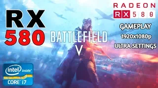 Battlefield V GamePlay | RX 580 8GB + i7 4790 | 1080p ULTRA Settings.. DX12