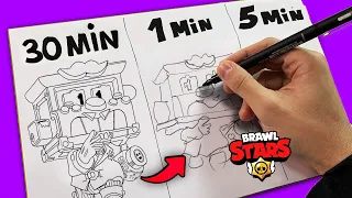 Desenhando o GRIFF em 1 MIN, 5 MIN e 30 MIN!! BRAWL STARS