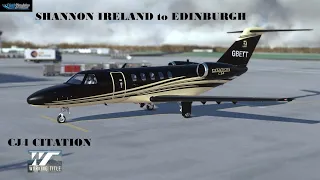 Microsoft Flight Simulator | SHANNON IRELAND to EDINBURGH SCOTLAND | CJ4 CITATION - VATSIM