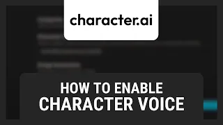 How to Enable Character Voice in Character AI