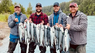 Sockeye Salmon Fishing in ALASKA! *Kasilof River* Swimming With The Sockeye!