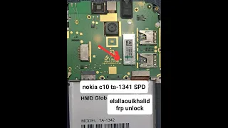 Nokia C10 TA 1342 frp bypass  test point unlock tool