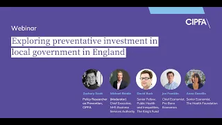 CIPFA Webinar: Exploring preventative investment in local government in England (28 March 2024)