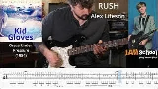 Rush Kid Gloves Alex Lifeson Guitar Solo With TAB