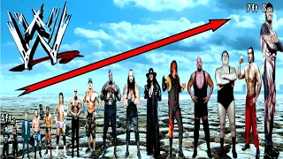 WWE Wrestlers height