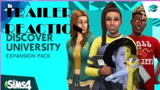 The Sims 4: Discover University//Trailer Reaction//FACECAM