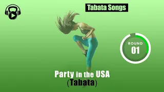 TABATA SONGS - "Party in the U.S.A. (Tabata)" w/ Tabata Timer