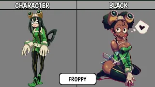 MY HERO ACADEMIA CHARACTERS WITH DARK COMPLEXION || PlayNetCity