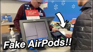 Returning FAKE $30 AirPods For REAL Ones At Walmart.. (it actually works!)