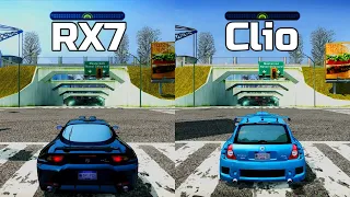 NFS Most Wanted: Mazda RX7 vs Renault Clio V6 - Drag Race