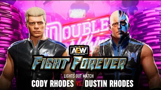 CODY RHODES VS DUSTIN RHODES AEW FIGHT FOREVER FULL MATCH