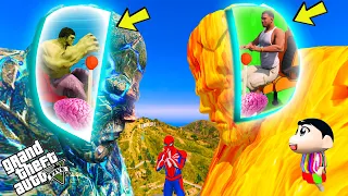 Franklin & Hulk Control All Father Ice & Fire God Mind To Destroy Los Santos GTA 5 ! GTA 5 AVENGERS