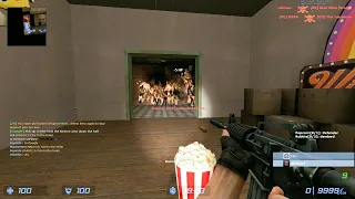 Counter Strike Source : Zombie Escape Mod - ze_night_cinema_a4_3 (Willy's Wonderland Route)