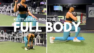 WORKOUT WITH ME! FULL BODY KETTLEBELL ROUTINE | SHAPED BY SHAELA