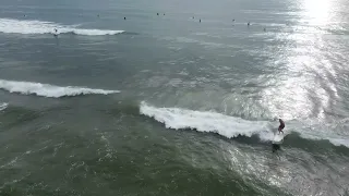 Afternoon Surf Session On The Longboard In Tamarindo - July 2, 2022