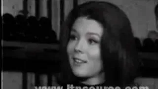 Diana  Rigg short interview clip 1964