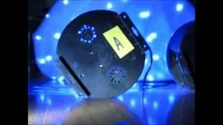 Mini LED RGB DMX Crystal Ball with noisy fan