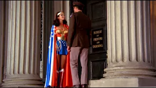 Wonder Woman Rare Look in Skirt & Cape and Voice Impersonation 1080P BD