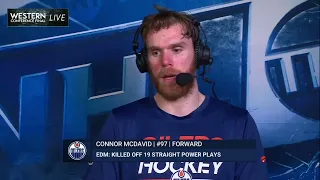 McDavid wants everyone to know he's sorry for not ending the game sooner in the first OT