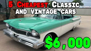 5 Impressive Classic Cheapest Cars for sale by Owners Online Now Under $8,000! part 111