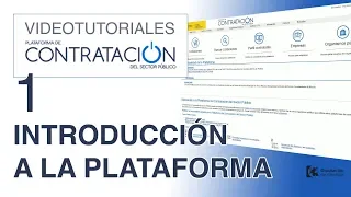 Videotutorial Plataforma Contratación Sector Público - Parte 1 - Introducción