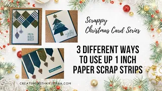 3 Different Ways to Use Up 1 inch paper scrap strips