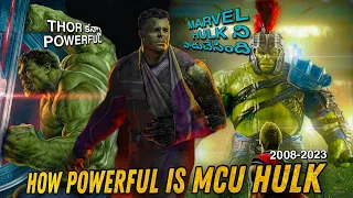 HOW POWERFUL IS MCU HULK | తెలుగు | MCU HULK FEATS IN TELUGU | #planetcinema #marvel #hulk #dccomics