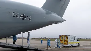 Deutsche Luftwaffe zum Transport von Covid-19-Patienten eingesetzt