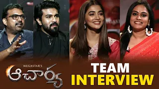 Acharya Team Interview | Ram Charan | Pooja Hegde | Koratala Siva | TFPC