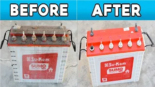 Easy Way to Repair 12v Lead Acid Battery Step by Step | Revive a old 12v Inverter Battery in Hindi