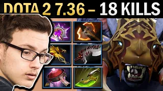 Ursa Gameplay Miracle with 18 Kills and Cap - Dota 2 7.36