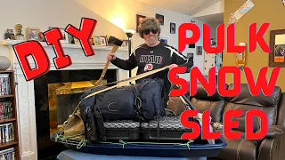 DIY Winter Pulk Sled and what I take with me