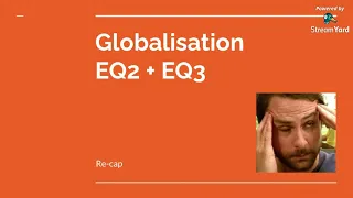 EDEXCEL A Level Geography Globalisation unit 'consolidation'