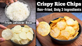 Turn Leftover Rice into Amazing Peri Peri Crispy Crackers (Non-Fried) | Gluten Free Snacks Recipe