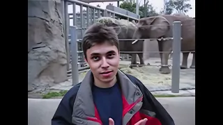 Me at the zoo | Enhanced face | 4K Upscaled | 60 FPS | First YouTube video | Реставрация видео