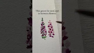 Easy watercolor lavender