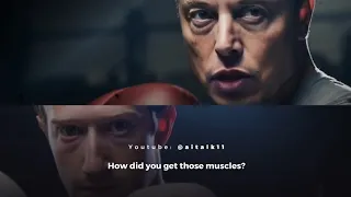 The Battle of the Tech Titans: Elon Musk vs Mark Zuckerberg in a cage fight!🥊