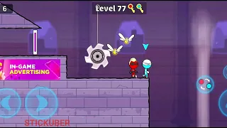 Red And Blue StickMan 2 Level 76 - 80 Android Gameplay