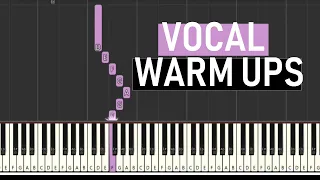 ♬ VOCAL WARM UPS - 5 NOTE MINOR SCALES - C4 THRU C6 ♬