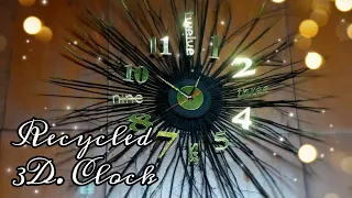 Wall clock | recycled 3D wall clock | PAD