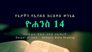 #የዮሐንስ_ወንጌል_14 - የመጽሐፍ ቅዱስ ንባብ በአማርኛ --- #John_14 - Amharic Bible Reading with words