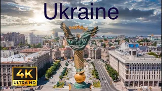 4K Driving around autumn Kyiv. Ukraine 🇺🇦Walking tour. Awesome video with relaxing music