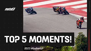 Top 5 Moto2™ Moments! 🔥 | 2023 #IndianGP
