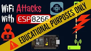 ESP8266 WiFi Attacks Explained | Deauthentication | Fake Beacon Flooding | Probe Request Flooding