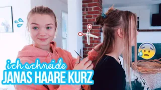 ICH SCHNEIDE JANAS HAARE KURZ 😂😰 (sie ist nicht so überzeugt)