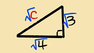 an easy radical right triangle problem